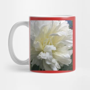 Pure White Carnation Cloud Mug